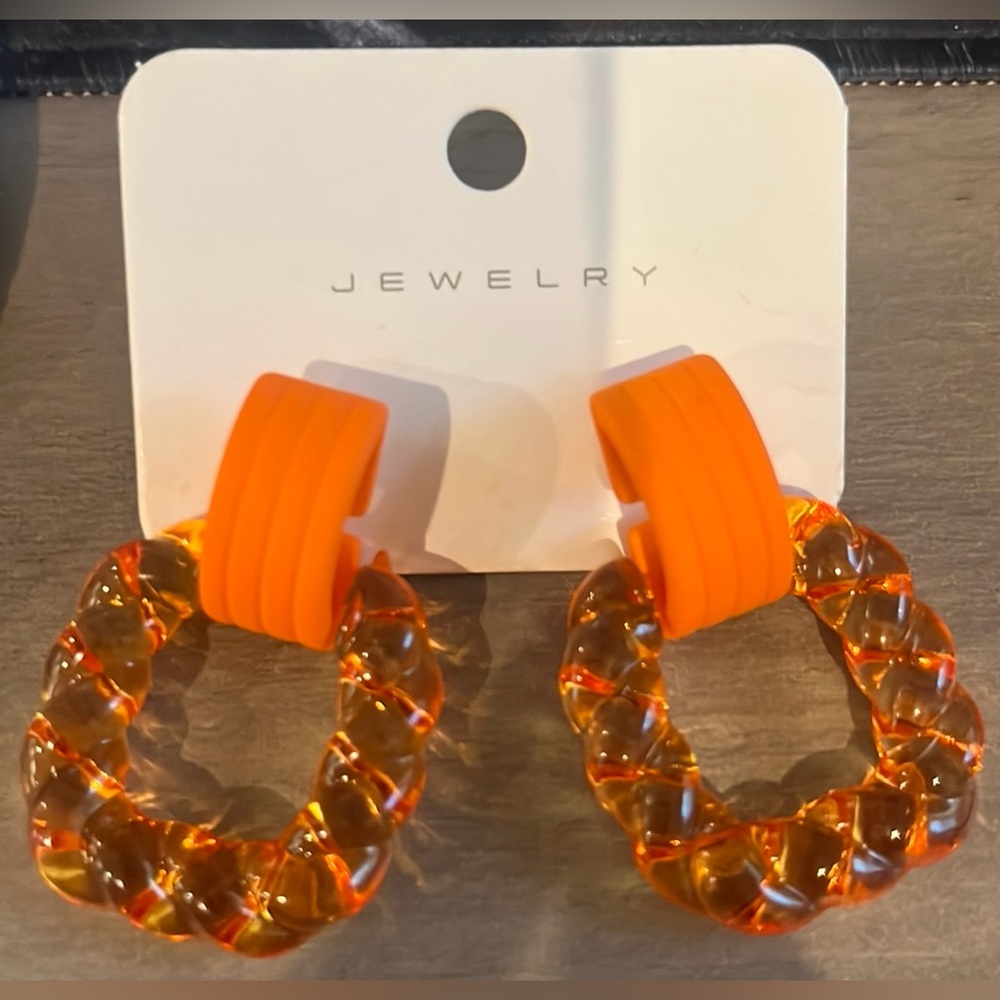 Orange Earrings